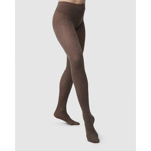 YLVA FISHBONE WOOL TIGHTS