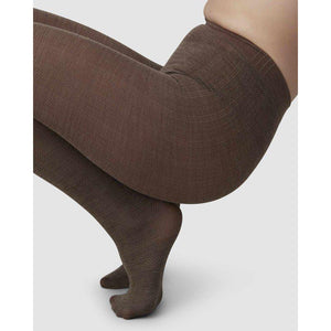 YLVA FISHBONE WOOL TIGHTS