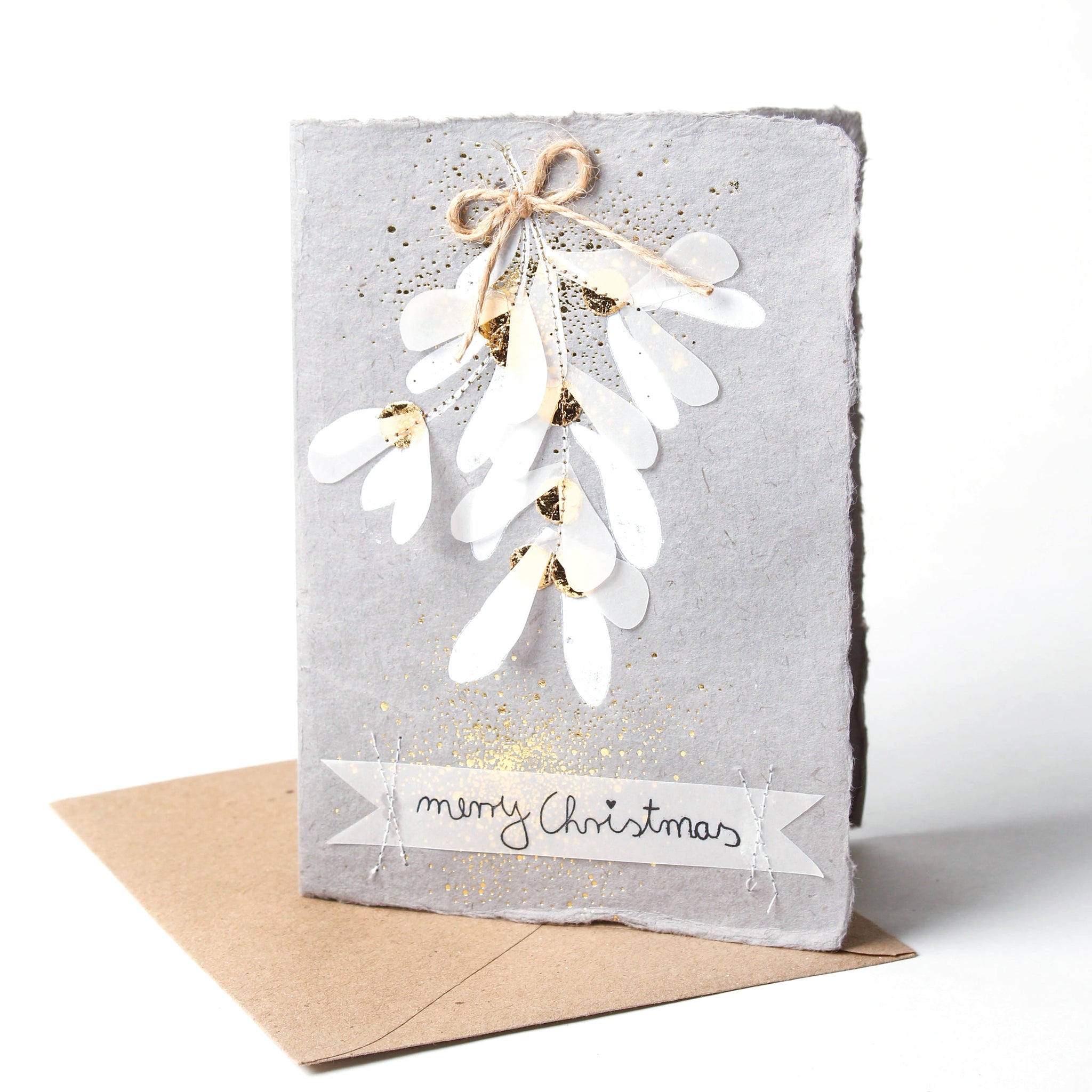 WINTERPAPIERKUNSTKARTE