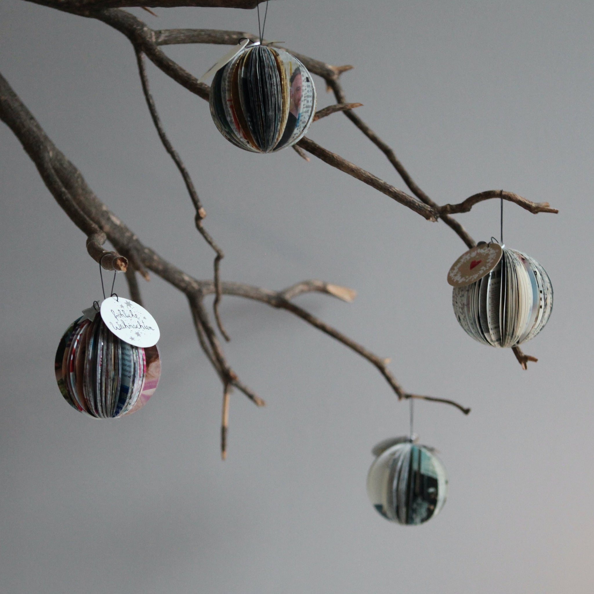 ZEITUNGSPAPIERKUGELN