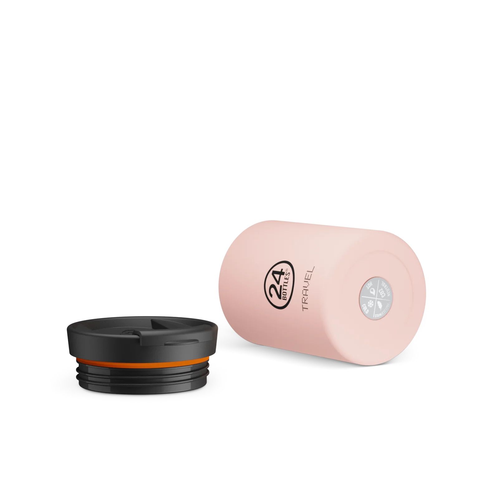 TRAVEL TUMBLER STONE DUSTY PINK