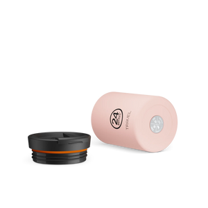 TRAVEL TUMBLER STONE DUSTY PINK