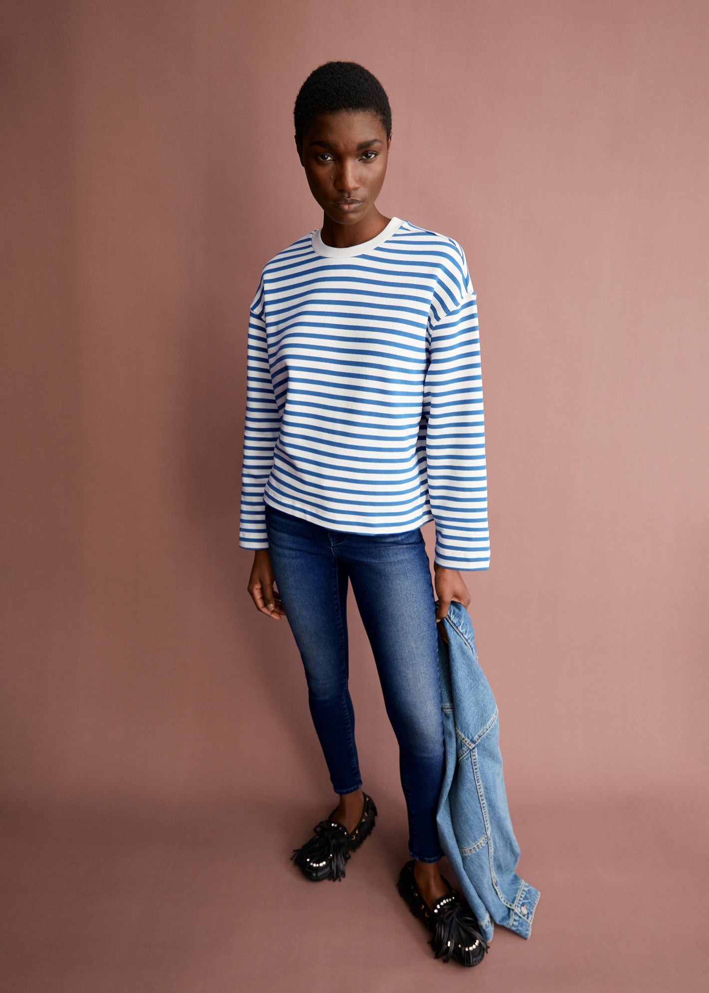 FRANKAA MAARLEN STRIPE SWEAT