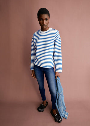 FRANKAA MAARLEN STRIPE SWEAT