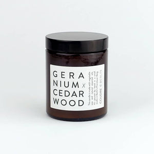 GERANIUM X CEDARWOOD DUFTKERZE