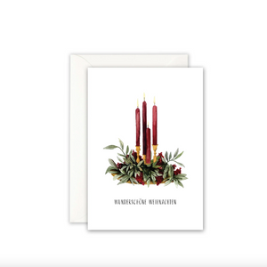 GRUSSKARTE - ADVENTSGESTECK