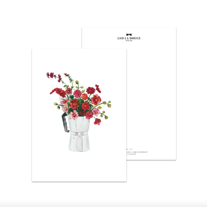 POSTKARTE - ESPRESSO BOUQUET