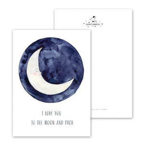 POSTKARTE - TO THE MOON