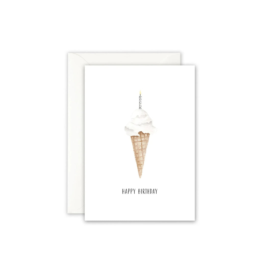 GRUSSKARTE - ICE CREAM CANDLE