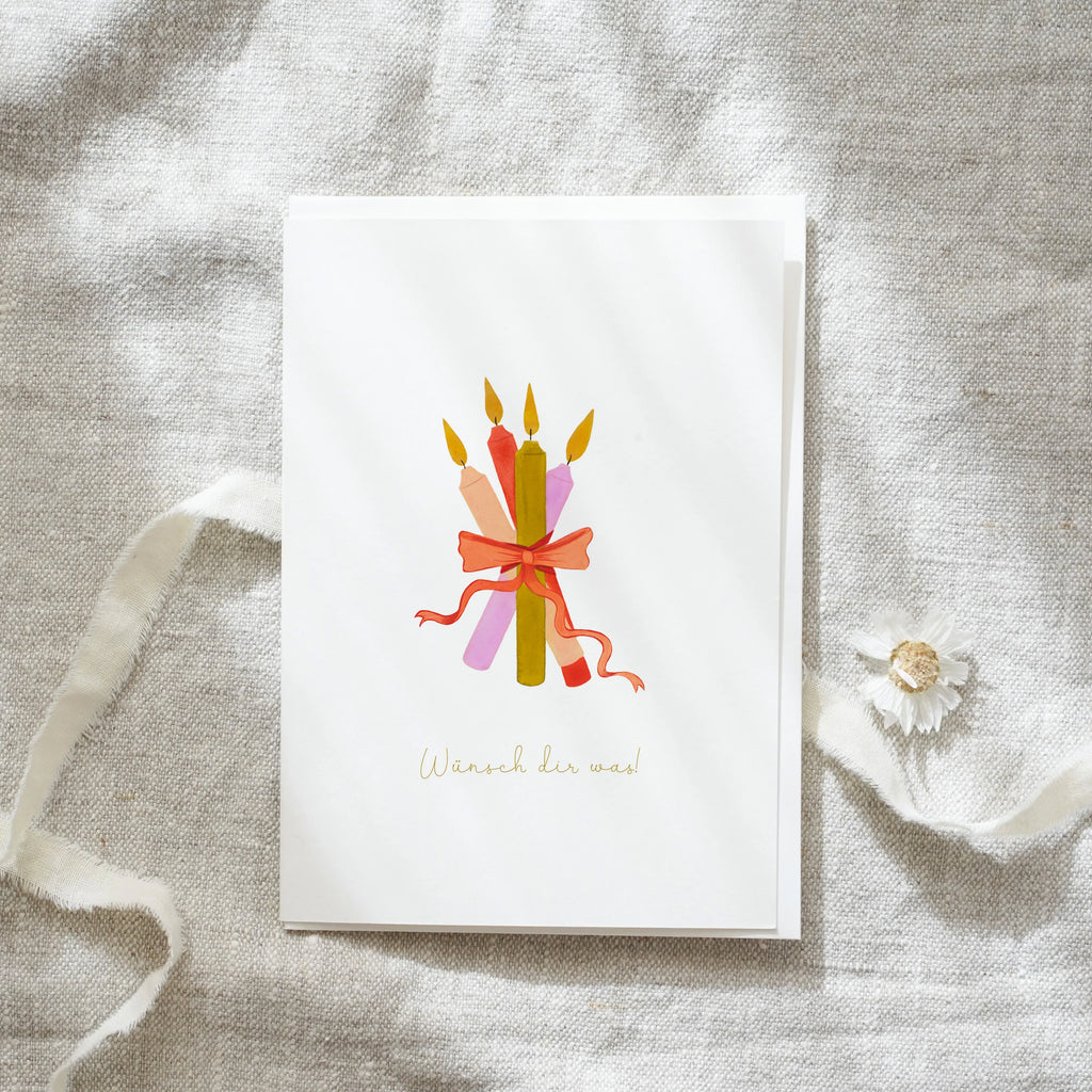 GRUSSKARTE - GEBURTSTAGSKERZEN