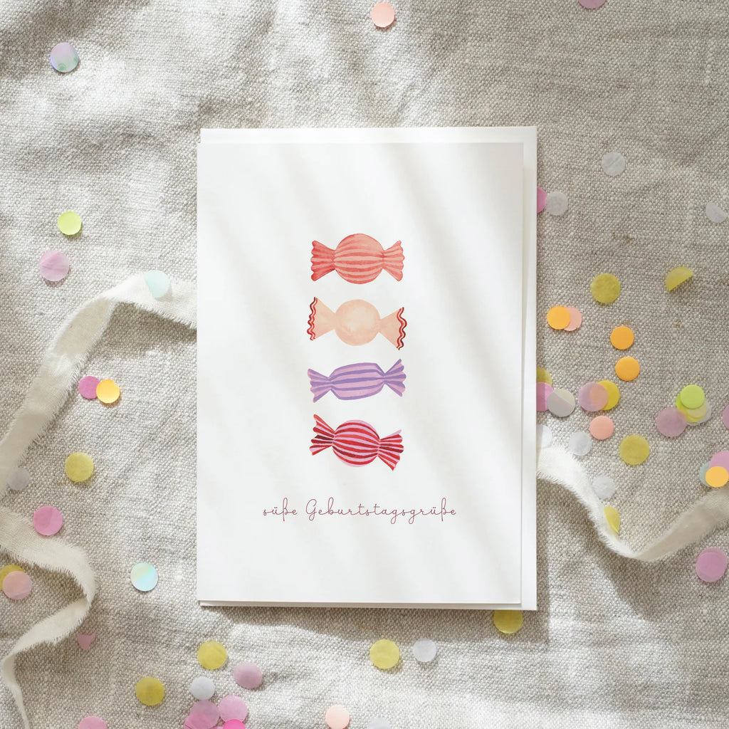 GRUSSKARTE - GEBURTSTAGSBONBONS