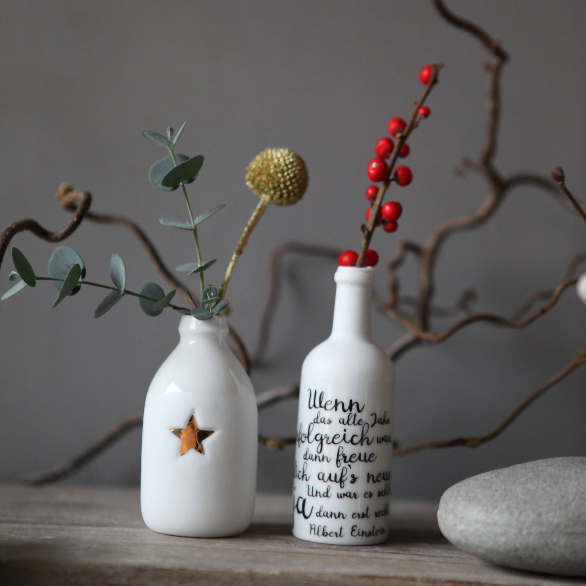 MINI WINTER FLASCHENVASE