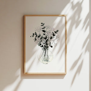 KUNSTDRUCK LIMITIERT – PALE BLOSSOM WITH EUCALYPTUS
