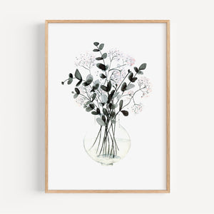 KUNSTDRUCK LIMITIERT – PALE BLOSSOM WITH EUCALYPTUS