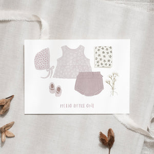 POSTKARTE -  BABY DRESS I VIOLET