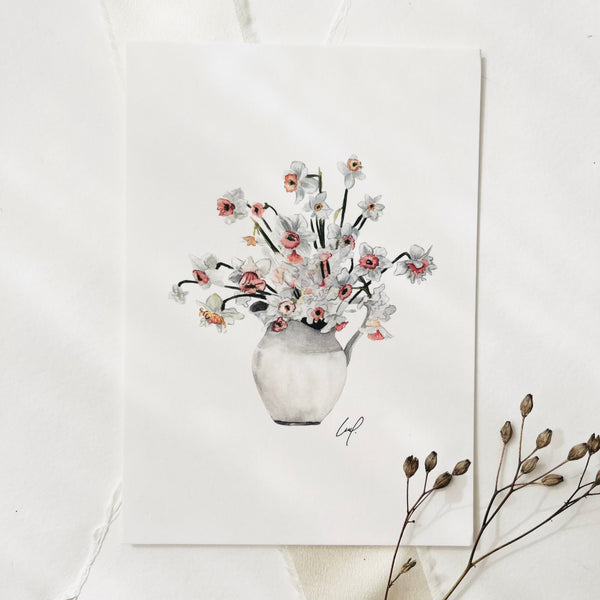 POSTKARTE - DAFFODILES