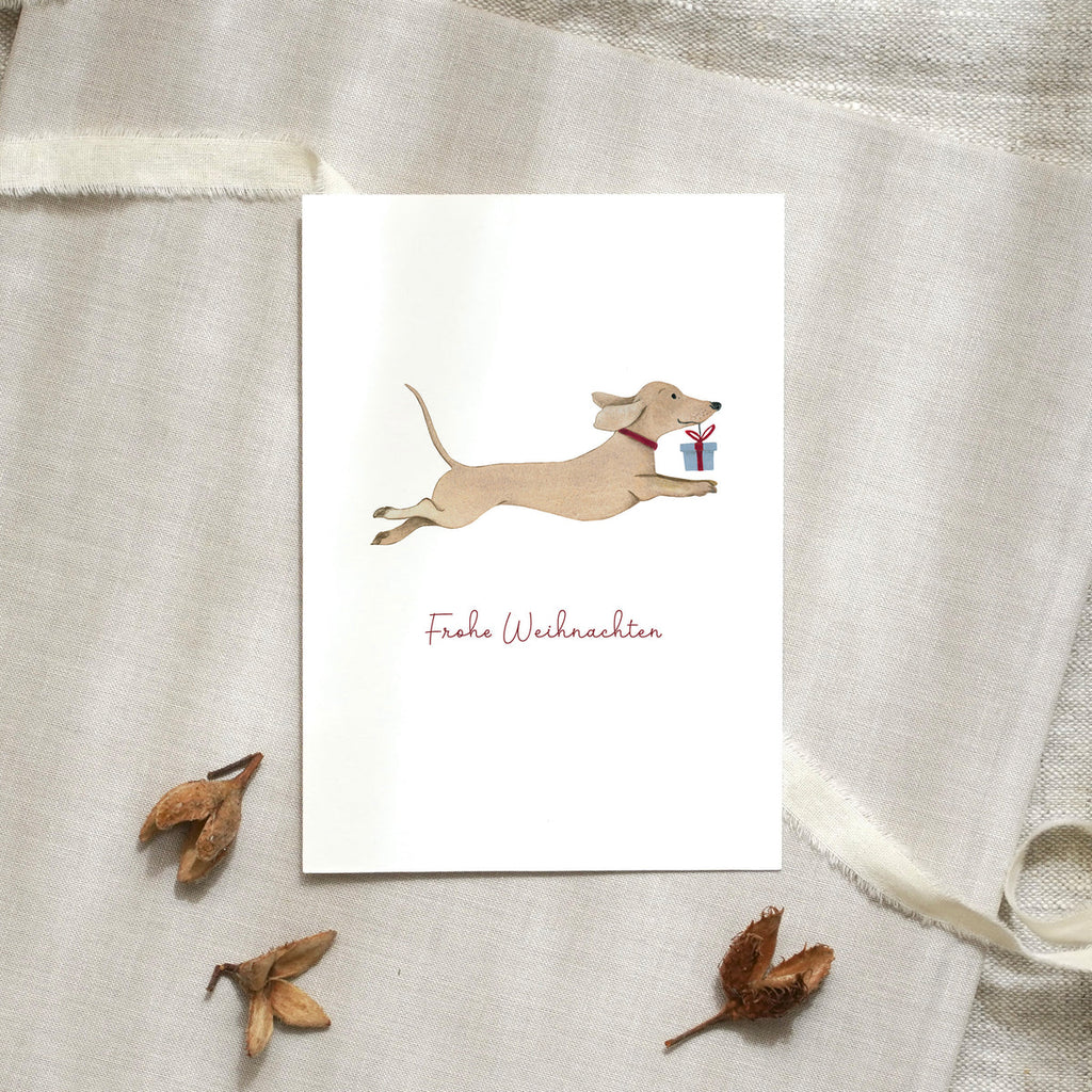 POSTKARTE -  WEIHNACHTSDACKEL