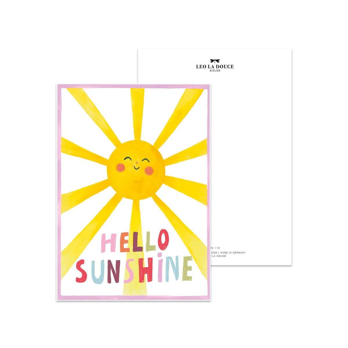 POSTKARTE - HELLO SUNSHINE