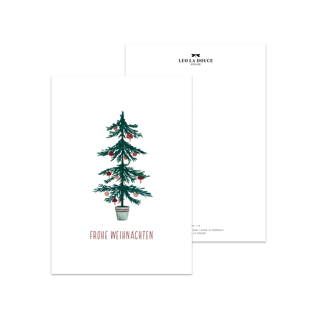 POSTKARTE -  KLEINER WEIHNACHTSBAUM