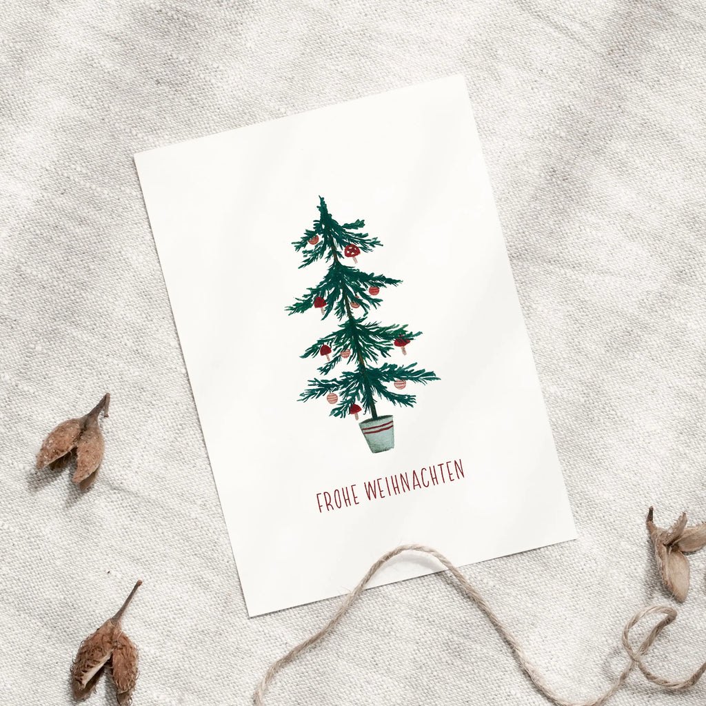 POSTKARTE -  KLEINER WEIHNACHTSBAUM