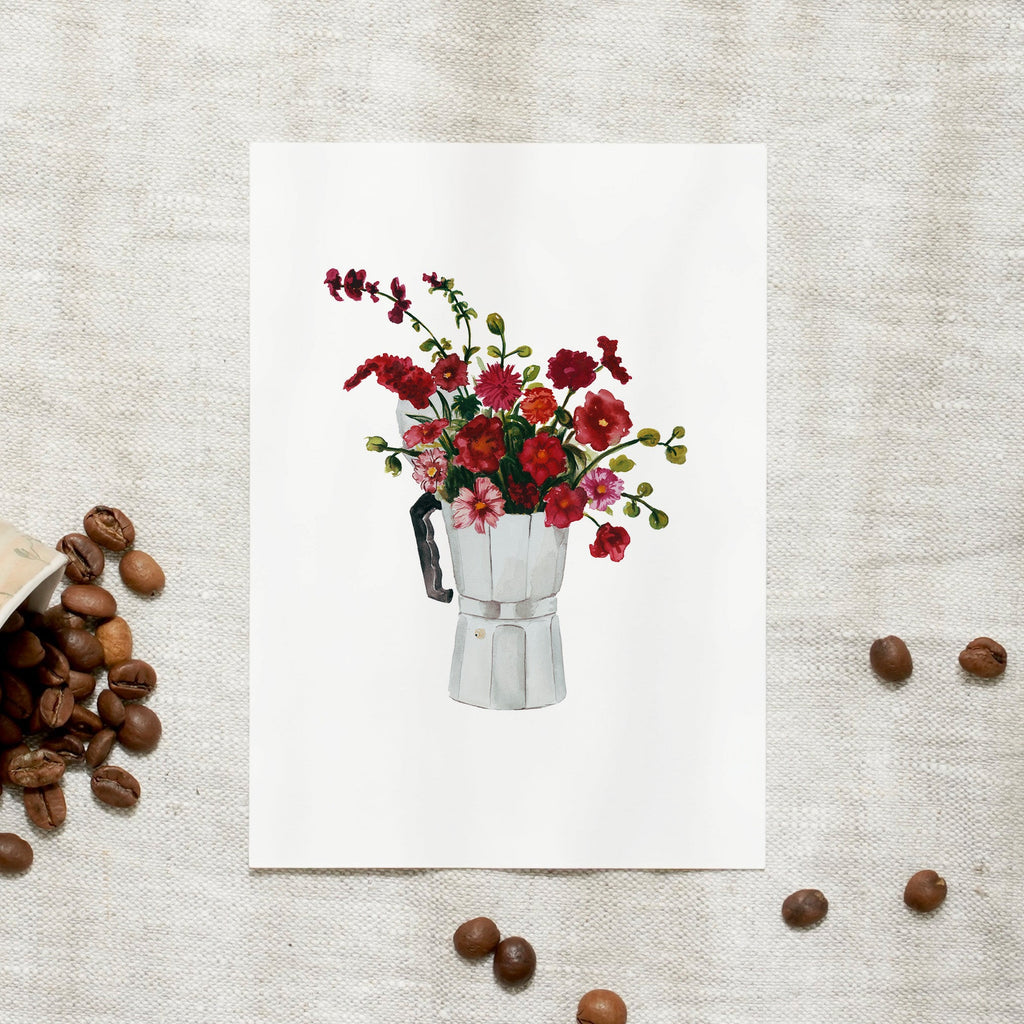 POSTKARTE - ESPRESSO BOUQUET