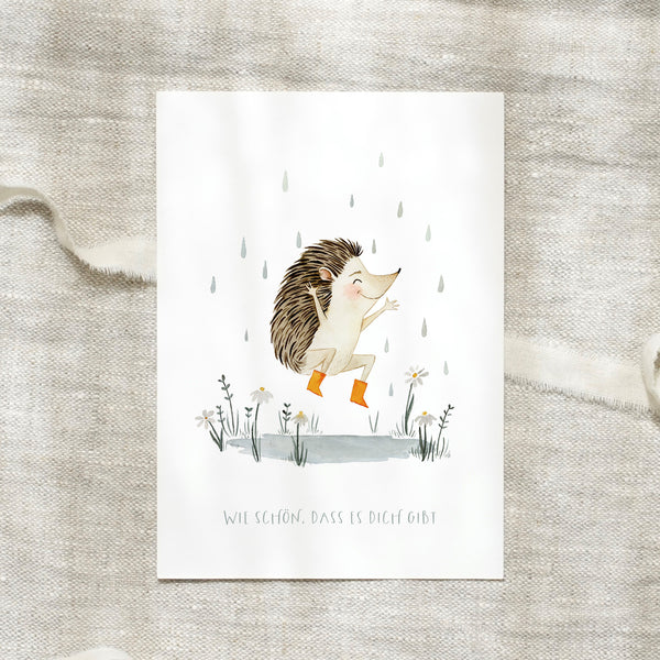 POSTKARTE - HAPPY IGEL