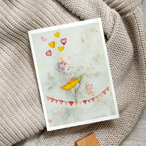 POSTKARTE - MISS BALLERINA