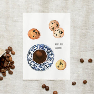POSTKARTE - MEET FOR COFFEE