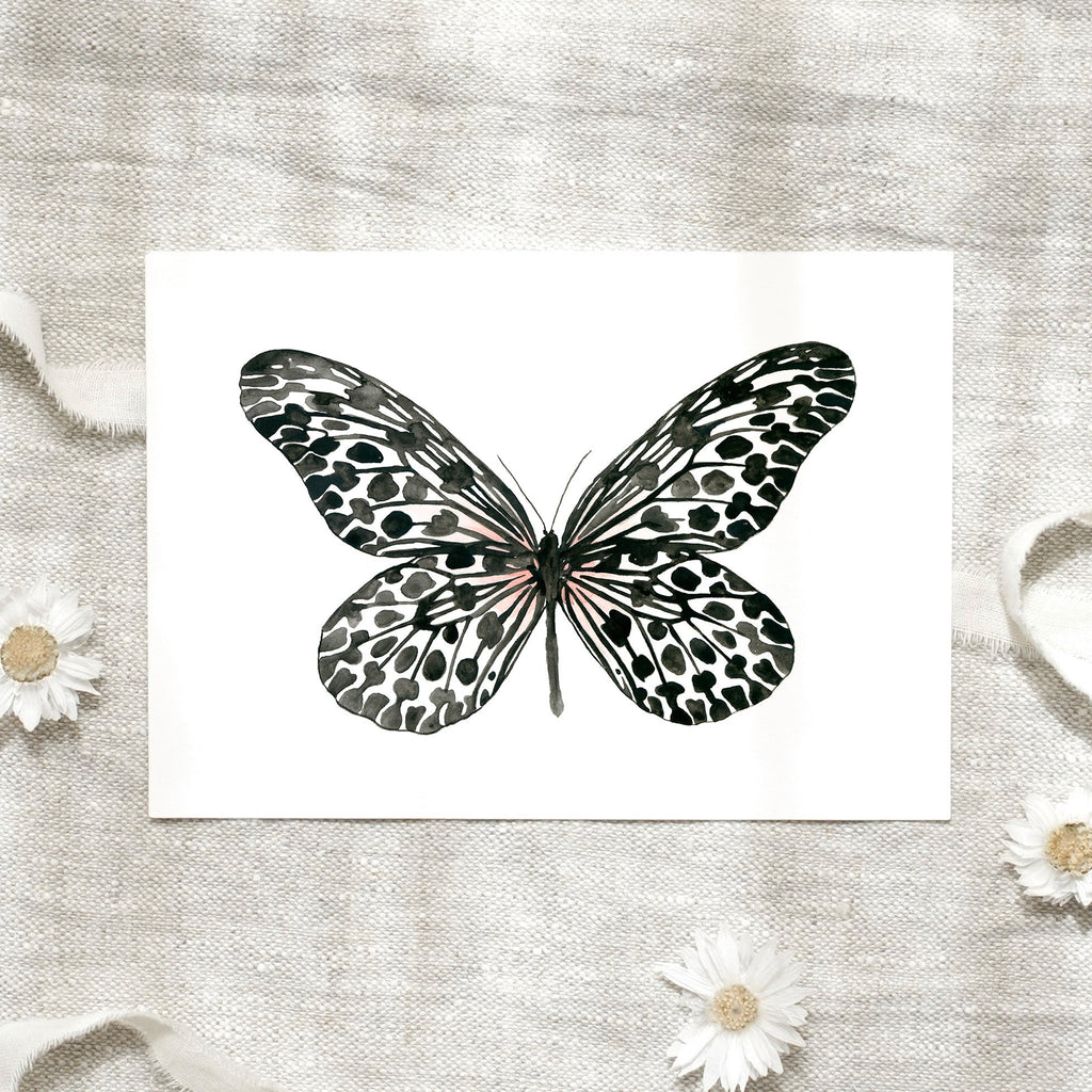 POSTKARTE - BLACK BUTTERFLY