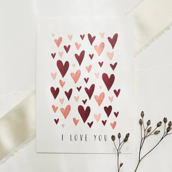 POSTKARTE - I LOVE YOU