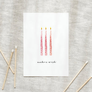 POSTKARTE - MAKE A WISH
