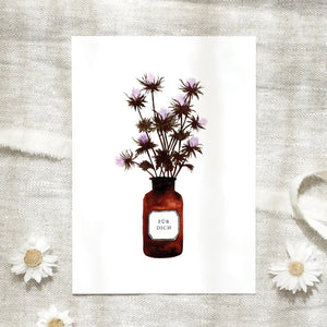 POSTKARTE - FÜR DICH - APOTHEKERGLAS