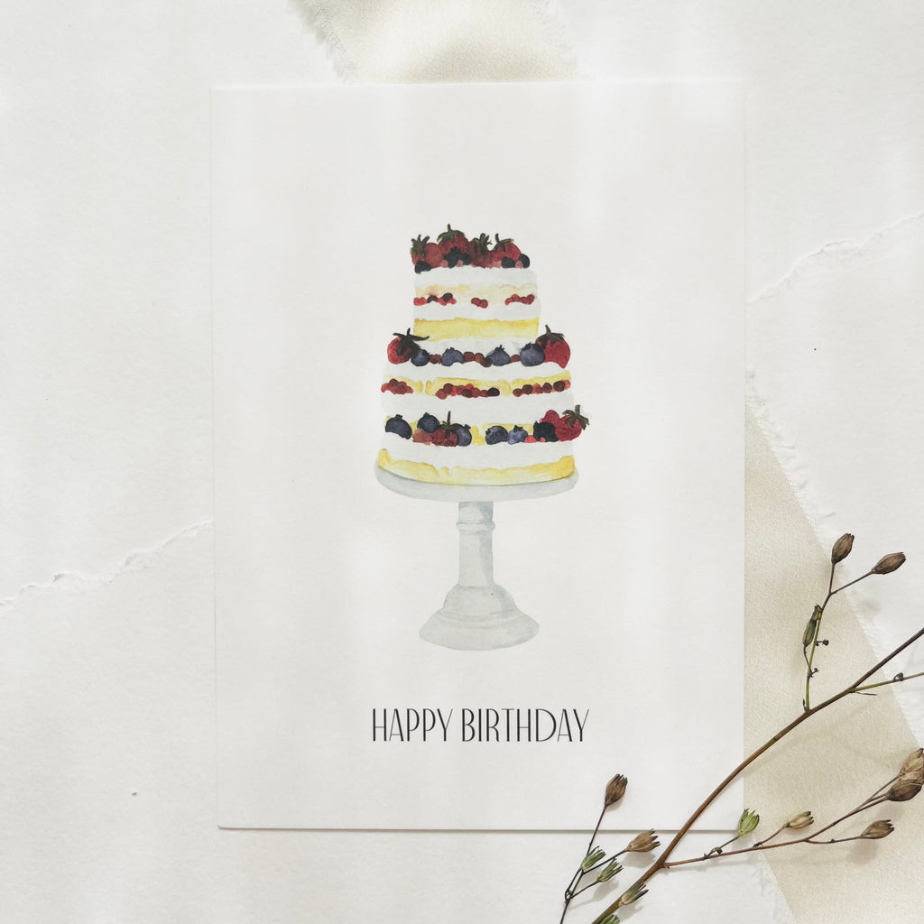 POSTKARTE - TORTE ZUR FEIER