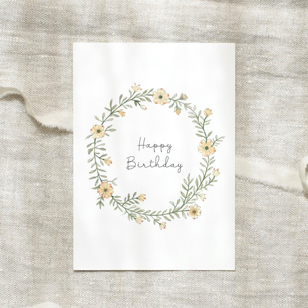 POSTKARTE - BLUMENKRANZ