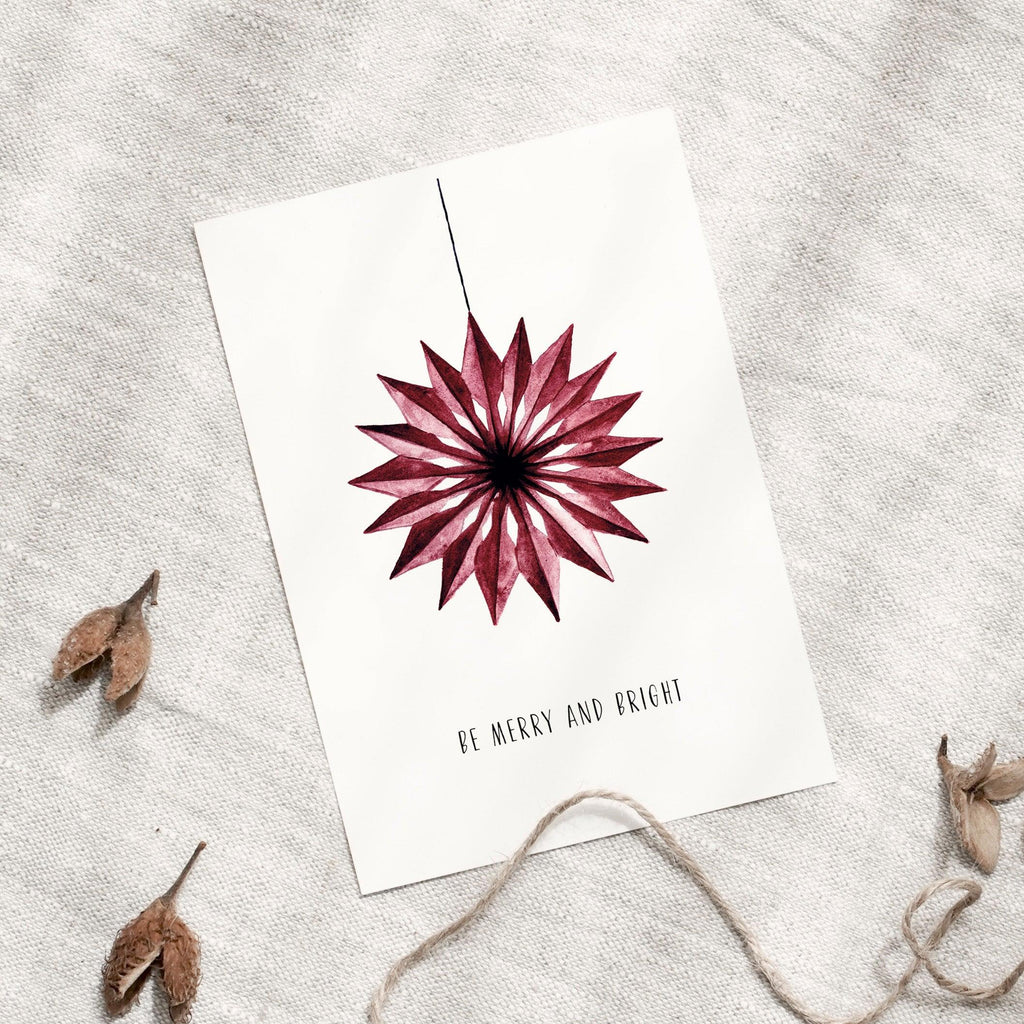 POSTKARTE - PAPER STAR