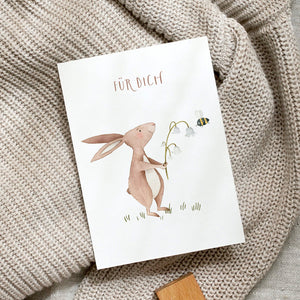 POSTKARTE - HASE FÜR DICH