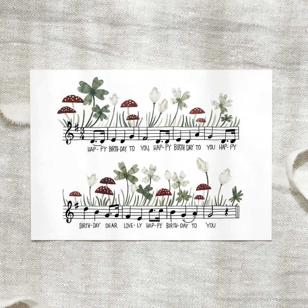POSTKARTE - GEBURTSTAGSLIED