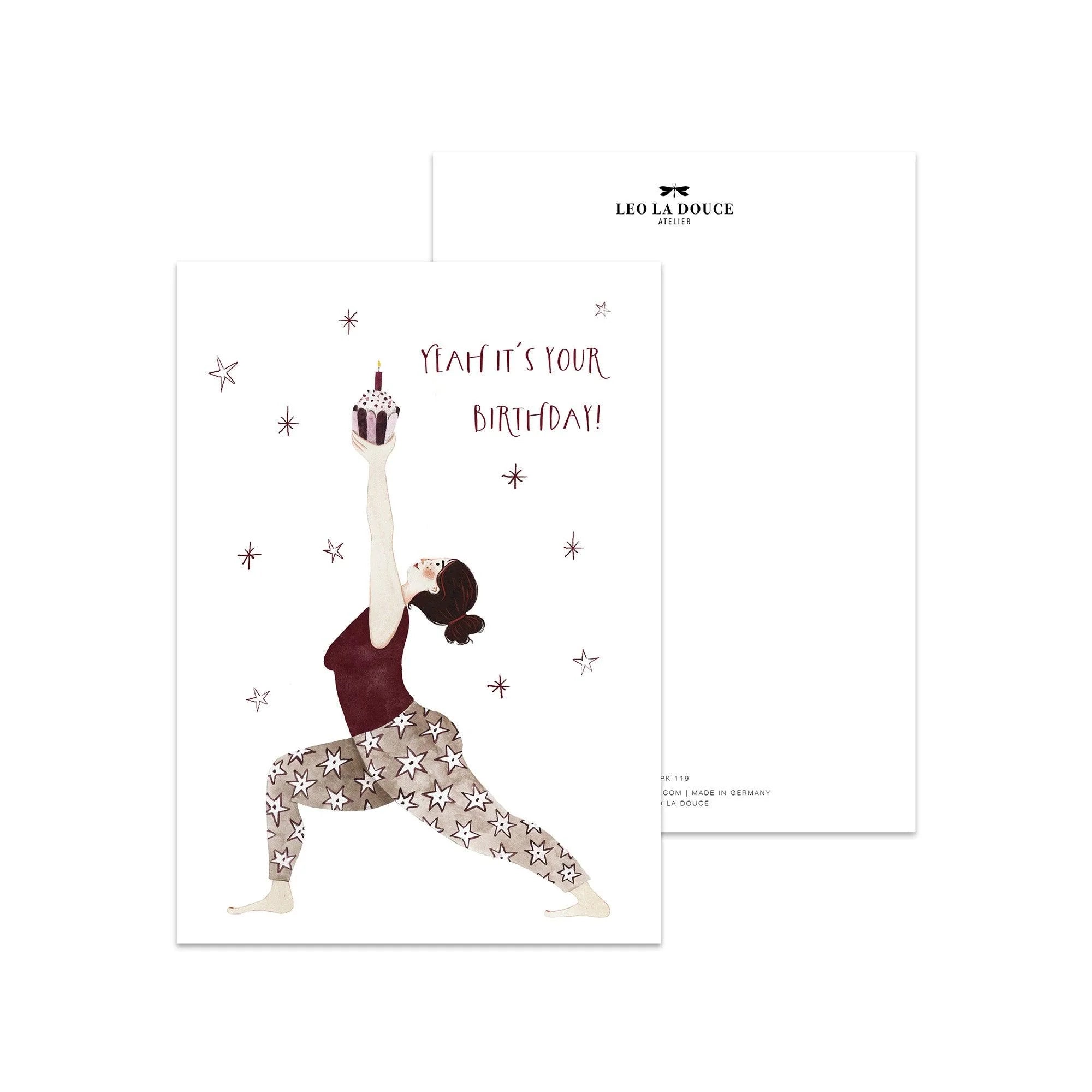 POSTKARTE - BIRTHDAY YOGA