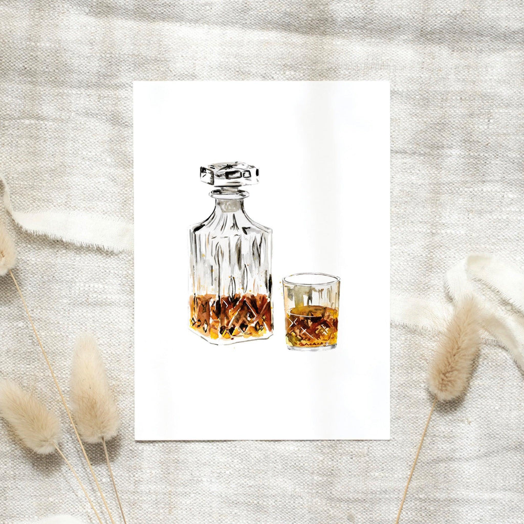 POSTKARTE -  WHISKEY