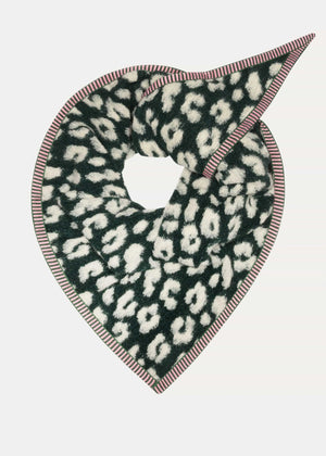 SHAWL - LEOPARD GREEN