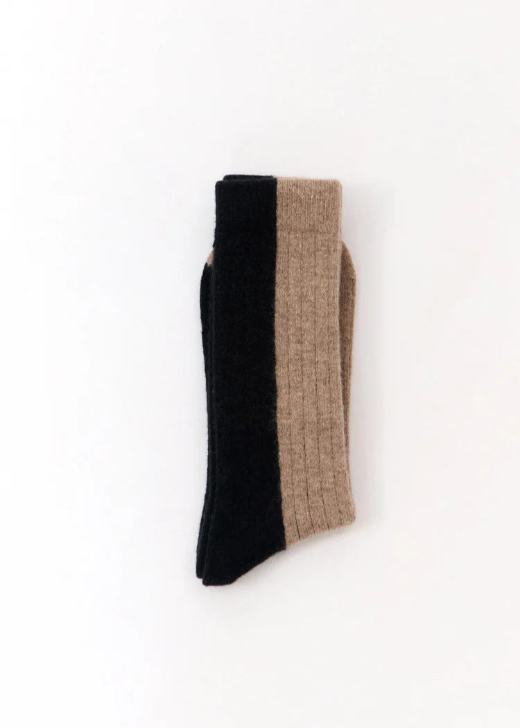 BICOLOR WOOL SOCKS