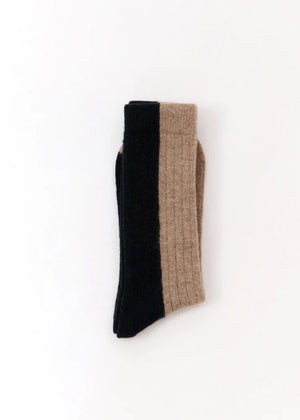 BICOLOR WOOL SOCKS