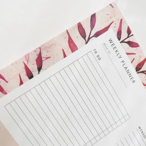 WEEKLY PLANNER – SUMMER LEAVES
