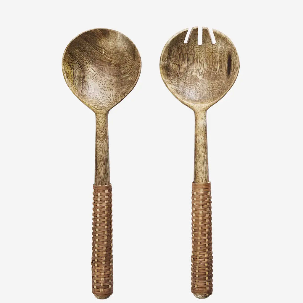 WOODEN SALAT SET
