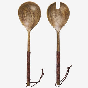 WOODEN SALAT SET