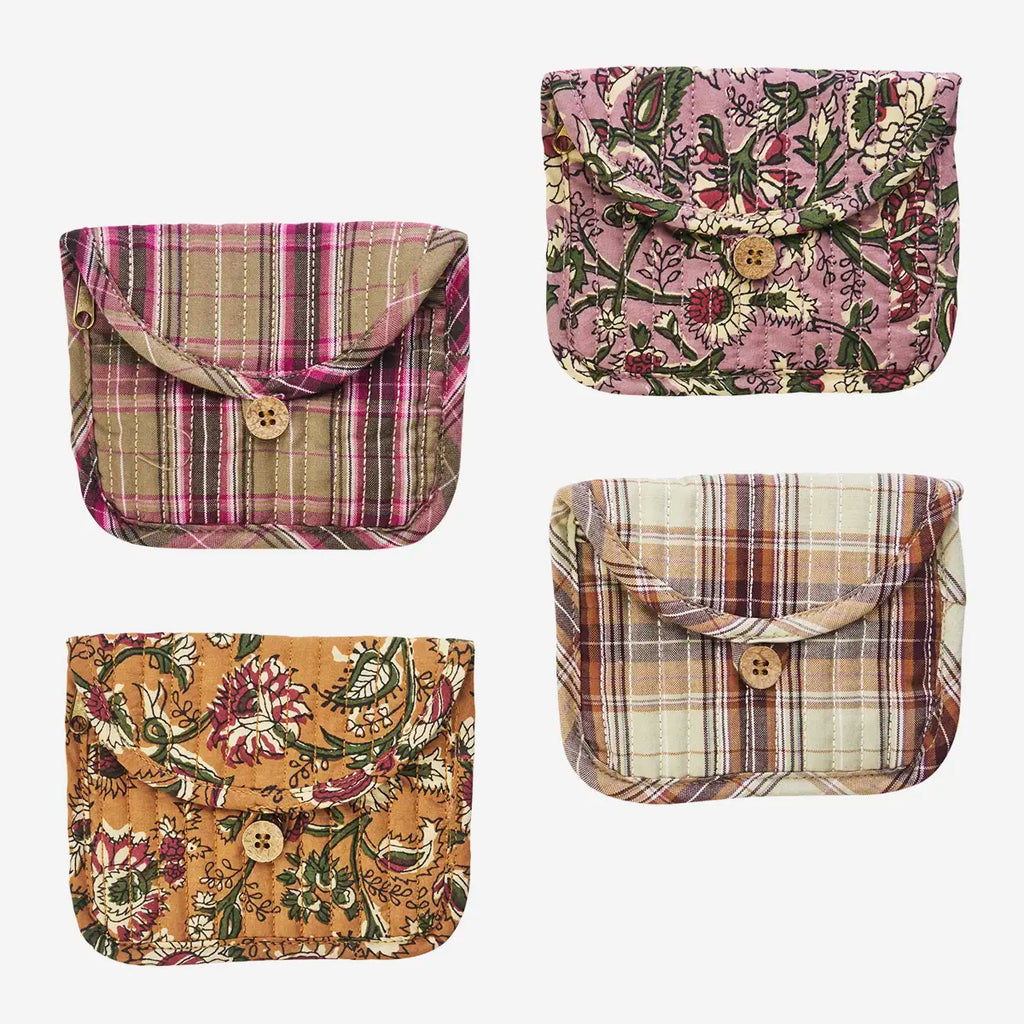 QUILTED COTTON PURSE
