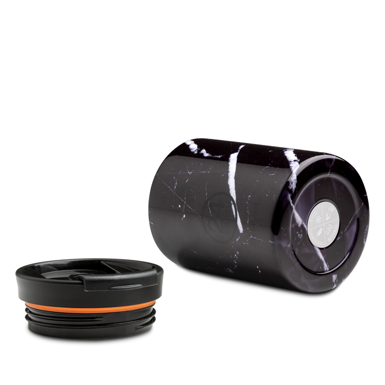 TRAVEL TUMBLER BLACK MARBLE