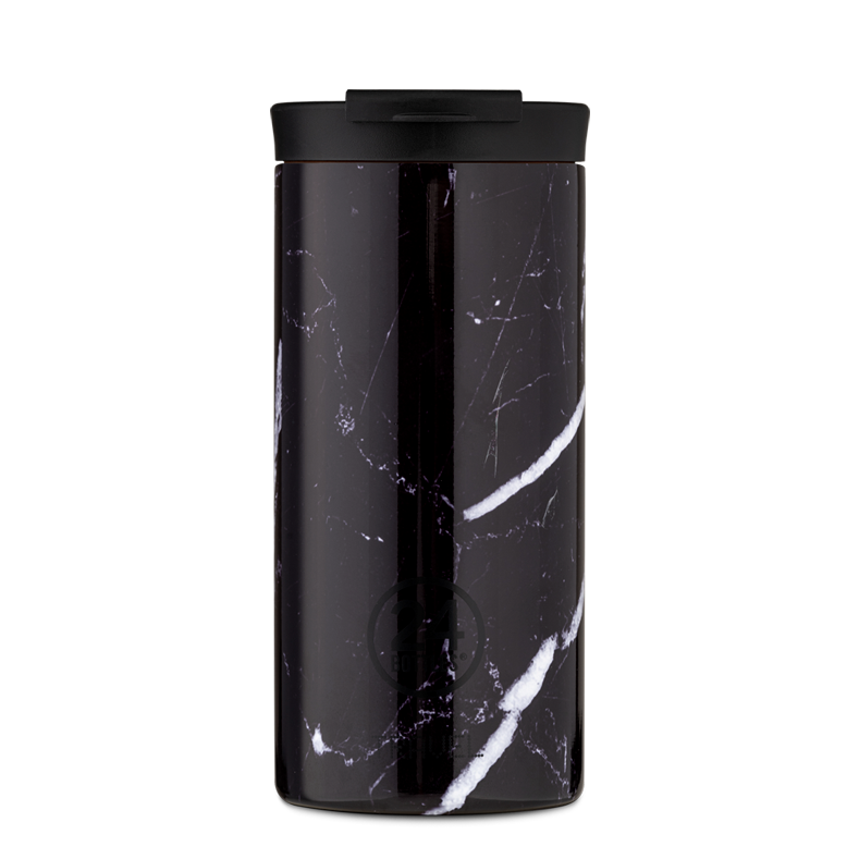 TRAVEL TUMBLER BLACK MARBLE