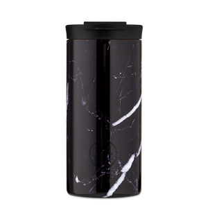 TRAVEL TUMBLER BLACK MARBLE