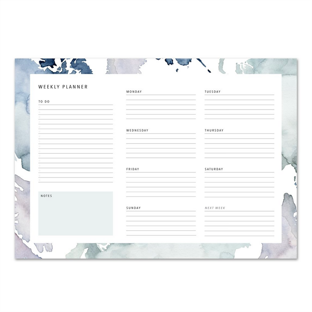 WEEKLY PLANNER – PASTEL STAINS